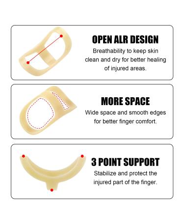 SAREAL Oval Finger Splint - Set of 5 - Arthritis Support & Protection for Trigger Finger, Thumb - Stabilizer Brace for Middle, Pinky, Ring Finger - Sizes 6-10 - Buy Online on GoSupps.com