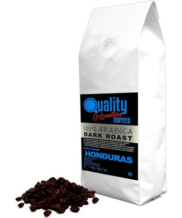 Quality Roasters Coffees. Natural Coffee Beans. Dark Roast. 100% Arabica. Single Origin Honduras. Hand Roasted. Dark Roast. (1 Kg)
