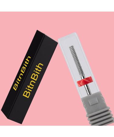 BITNBITH Nail Drill Bits Safety Cuticle Nail Buffer Bit 3/32" Tungsten Carbide Professional Drill Bit for Nail Prepare Nail Bed File Dead Skin Cleaning Manicure 2-Way Rotate For Nail Home Salon Fine Fine-Flat - Buy Online on GoSupps.com