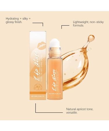  Hengxuan Apricot-Scented Moisturizing Lip Gloss for Dry Lips - Plant-Based Moisturizing Formula Silky Texture Mirror-Look Shine Daily Care for On-the-Go with a Plumping Effect (4) - Buy Online on GoSupps.com