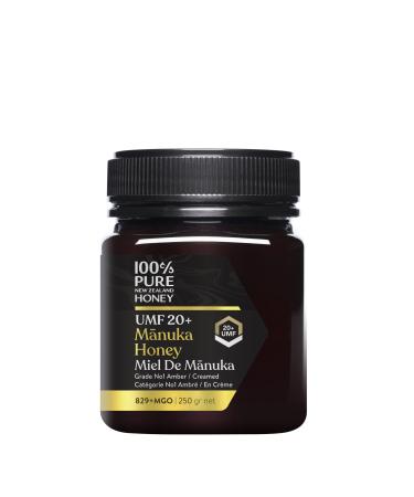 Manuka Honey New Zealand 100% Pure UMF 20+ MGO 829+ Raw & Unfiltered Certified Award Winning Silky Smooth Taste & Texture 250g UMF 20+ 250 g (Pack of 1)