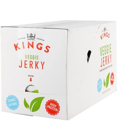 Kings Black Bean Sauce Flavour Veggie Jerky Box of 16 x 25g - Buy Online on GoSupps.com