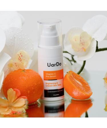 Uardo Vitamin-C Pro Serum 1 Fl Oz | Brighten Complexion & Revitalize Skin | For All Skin Types | Unisex Skincare - Buy Online on GoSupps.com