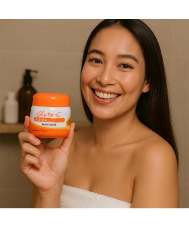 Gluta-C Intense Body Scrub 250g Deep Cleansing & Gentle Exfoliation with Vitamin C & Glutathione | Removes Rough Skin Moisturizes & Rejuvenates - Buy Online on GoSupps.com