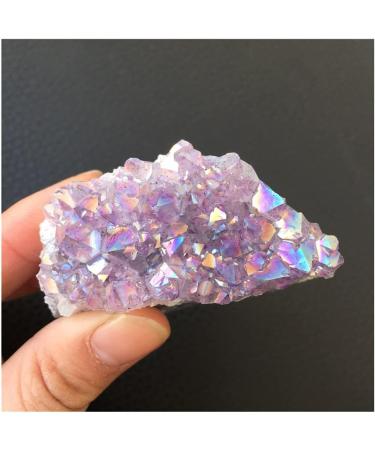 Decorative Ornaments Cute Rainbow Angel Halo Amethyst Cluster Natural Quartz Crystal Rough Stone 's Gift Stone Mineral Specimen - Buy Online on GoSupps.com