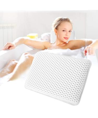 White Spa Bath Pillow - Comfortable Neck Rest for Tub Spa - Buy Online on GoSupps.com