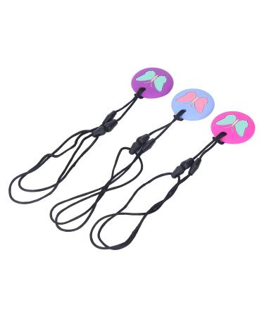 Baby Bite Ring - Portable Soft Silicone Butterfly Sensory Chewing Necklace | Perfect for Toddlers & Children - Buy Online on GoSupps.com