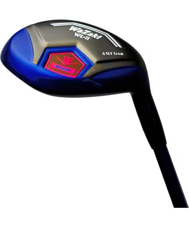 Japan WaZaki Hybrid Iron USGA R A Rules Single Golf Club with Cover WLIIs Model Black Blue Finish 65g Graphite Shaft 0.5" Plus Length 15 Degrees - Buy Online on GoSupps.com