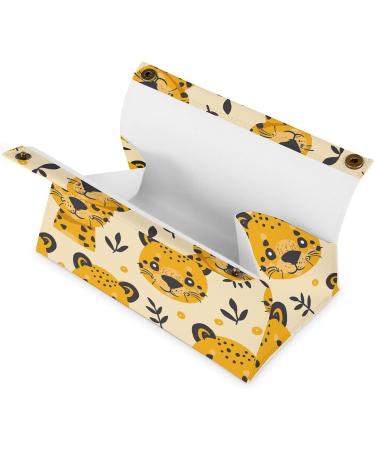 Tissue Box Cover Tissue Box Holder Cartoon Cheetah Pattern Print Tissue Holder Travel Tissue Packs Facial Paper Holder Decorative Holder - Buy Online on GoSupps.com