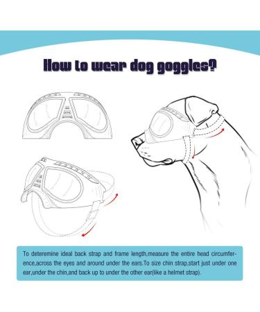 NAMSAN Dog Goggle | UV Protection Sunglasses for Middle/Large Dogs | Waterproof & Windproof | Adjustable (Black) - Buy Online on GoSupps.com