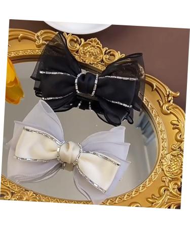 minkissy Accessories Fabric Butterfly Hair Clip Bow Barrettes Women girls hair clip womens hair accessories womens hair clips black bows white hair clips Miss rhinestone South Korea Hair - Buy Online on GoSupps.com
