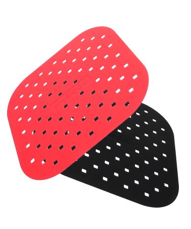 Mikinona 2pcs Silicone Oil Pad Fryer Pad Fryer Mat Airfryer Square Tray Clean Liner 20.5X20.5X1CM