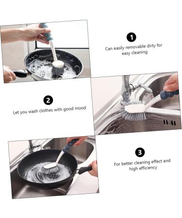 Gleavi 4-Piece Plastic Cleaning Brush Set | Bathroom & Dish Scrubber | Durable Scouring Bristle Brushes for Shower & Stove Cleaning - Buy Online on GoSupps.com