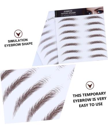 FOMIYES 5pcs Eyebrow Stickers Waterproof Makeup Authentic Eyebrows Eyebrow Tool Bionic Miss Styling Stickers 1 count (Pack of 1) Brown - Buy Online on GoSupps.com