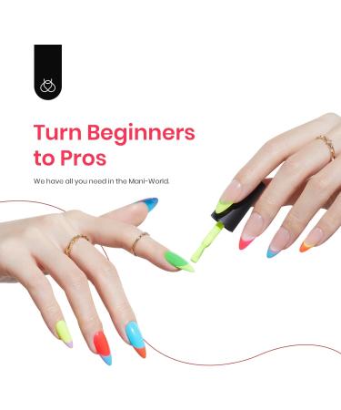 Beetles Gel Nail Polish Kit - 6 Spring Summer Neon Colors | Soak Off | Cured with Nail Lamp | Manicure & Nail Art Set - Buy Online on GoSupps.com