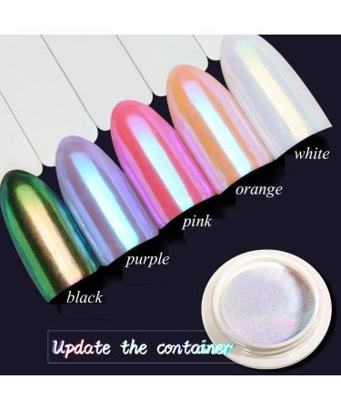 PrettyDiva Iridescent Nail Powder - Mermaid Unicorn Chrome Nails Powder for Nail Art - Buy Online on GoSupps.com