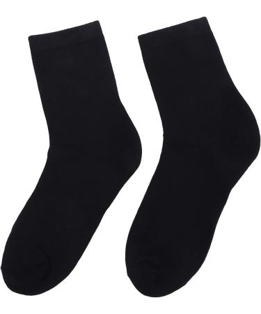  ZASCHMOY Moisturizing Gel Heel Socks Soft Cotton Comfortable Like a Spa Experience for Relaxing Sleep and Everyday Use 4 Pairs (Black) - Buy Online on GoSupps.com