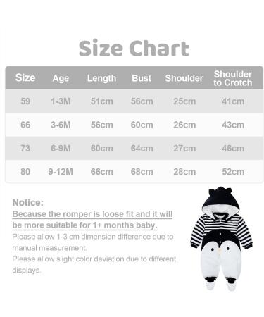 Baby Rompers with Footies Hat Boys Girls Cotton Jumpsuit Winter Outfits Set 6-9 Months - Buy Online on GoSupps.com