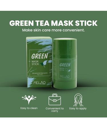 Green Tea Mask Stick - Blackhead Remover Deep Pore Cleansing & Skin Brightening for All Skin Types - Buy Online on GoSupps.com