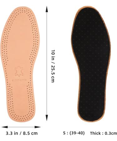MAGICLULU Nonslip Cow Leather Insoles | Shock Absorbing, Breathable | Men Women Size 39-40 - Buy Online on GoSupps.com