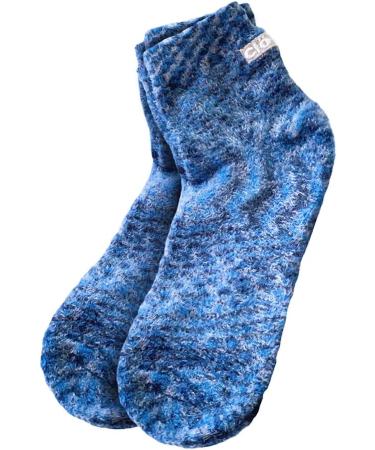 Cloudz Natural Aloe Vera Spa Socks - Blue (2 Pairs) | Assorted Solid & Patterned - Buy Online on GoSupps.com