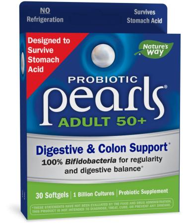 Enzymatic Therapy Probiotic Pearls Adult 50+ 30 Softgels