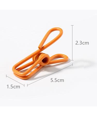 Stainless Steel Small Wire Tissue Clamps - 10 Pack Slip-Resistant & Windproof for Clothing Socks Scarves & Food Packaging - Buy Online on GoSupps.com