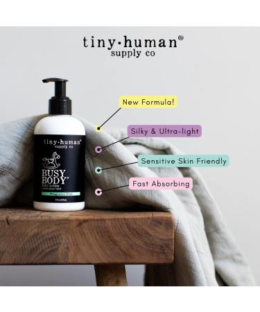 Tiny Human Supply Co Busy Body Baby Lotion 8oz - Classic Baby, Natural Ingredients - No Dyes, Parabens, or Phthalates - 8 Fl Oz - Buy Online on GoSupps.com