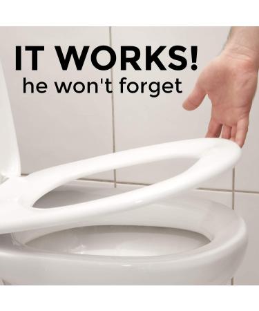 Put Me Down Toilet Seat Reminder Sticker - Heavy Duty Vinyl Decal (2.25 Inch) - Buy Online on GoSupps.com