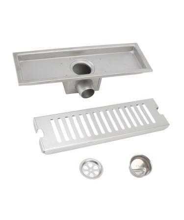 Efficient Shower Drain for Quick Water Flow & Odor Prevention - Rectangular Linear Drain for Enhanced Bathroom Drainage System