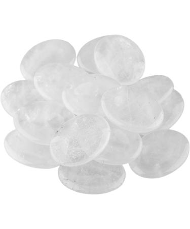 MookaiTedecor Bergkristall Thumbstone - Premium Healing Crystal Massage Stones (Pack of 2) - 45x35x8mm - Ideal for Reiki Therapy Gemstone Relaxation - Buy Online on GoSupps.com