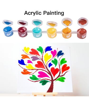 Aosemili Acrylic Paint Set for Kids - Includes 4 Pre-Stenciled Canvas Panels, 12 Paints, 2 Brushes - Perfect for Girls, Boys, and Beginners - Buy Online on GoSupps.com