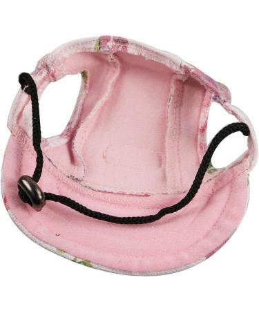 Harikaji Dog Sunscreen Baseball Cap with Ear Holes and Chin Strap for Small, Medium and Large Dogs - Flower Design (Size L) - Buy Online on GoSupps.com
