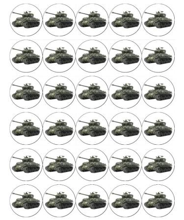 Tanks Army Military Cupcake Toppers Edible Wafer Paper Fairy Cake Toppers Birthday Cakes Decorations