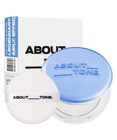 Air Fit Powder Pact 0.28oz - Makeup Fixing Pressed Powder Compact with Mirror and Puff Airy & Light Texture Face Blur Setting Finishing Translucent Sebum Control Lightweight Vegan Formula