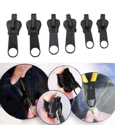 12-Piece Zipper Pull Set | Removable Zip Repair Kit | Black Zipper Fixers for Jackets Suitcases & Backpacks - Buy Online on GoSupps.com