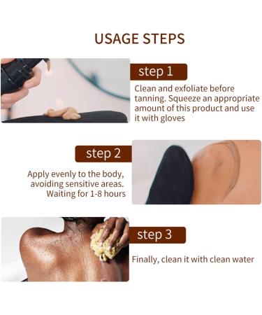 200ml Fake Tanning Foam Dark Tanning Mousse UV Protection Tanning Foam Moisturizing Tanner Fake Tanning Foam for Men Women - Buy Online on GoSupps.com