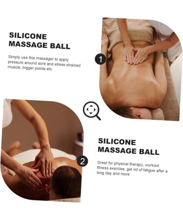 Yoga Massage Ball - Fascia Roll Body Massage Device | Fitness Gym Peanut Roller for Deep Tissue & Muscle Recovery - 12x6.3cm Black - Buy Online on GoSupps.com