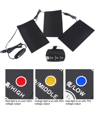 Bewinner 3 Pack USB Heating Pad - Foldable Washable 5V 2A Ideal for Winter Camping & Outdoor Use - International Shipping Available - Buy Online on GoSupps.com
