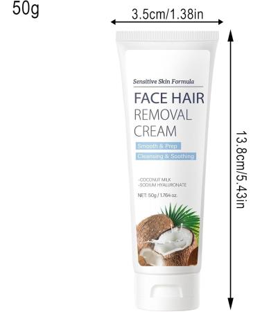 Tuxuseo Facial hair removal cream for women formula reduces hair regrowth facial hair removal cream suitable for sensitive skin 50 g - Buy Online on GoSupps.com