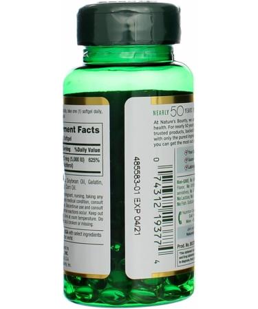 Nature's Bounty Vitamin D-5000 IU Softgels Maximum Strength 150 ea ( Pack of 2) - Buy Online on GoSupps.com