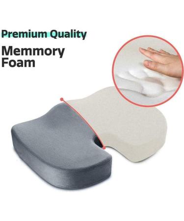 U-Shaped Pro Seat Cushion - Memory Foam & Gel Orthopedic Pillowfor Sciatica Tailbone Coccyx Back Pain and Relief memoryfoam Pink Pink memoryfoam - Buy Online on GoSupps.com