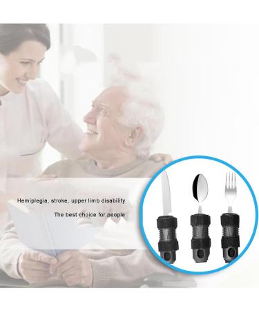 Adaptive Utensils Set Adaptive Utensils for Elderly Easy Grip Disability Aids Cutlery Sets Anti Slip Design for a More Secure Grip for Parkinsons Patients Arthritic Hands (D) - Buy Online on GoSupps.com