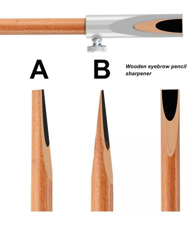 Eyebrow Pencil Sharpening Tool Portable Aluminum Alloy U Shaped Slot Sharpeners with Detachable Cover for Beginners Diverse (Silver) - Buy Online on GoSupps.com