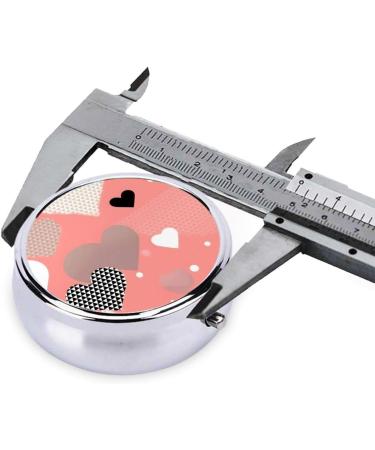 Valentine's Day Round Pill Box Organizer | 3 Compartment Portable Travel Pill Box for Lovers - Buy Online on GoSupps.com