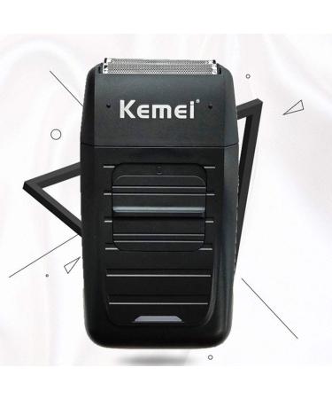 Kemei Men's Cordless Electric Razor with Precision Trimmer - Rechargeable Twin Blade Grooming Razor - Buy Online on GoSupps.com