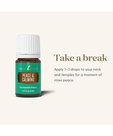 Young Living Peace & Calming Essential Oil 5ml | Aromatherapy Diffuser Oil | Relaxation Vegan Gluten-Free | Ideal for Meditation - Buy Online on GoSupps.com