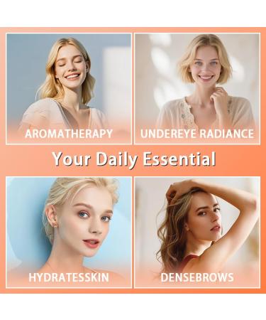 Aiwejay Organic Castor Oil Roll-On with Rose Quartz 100% Pure Cold-Pressed & Unrefined Hexane-Free For skin Eyebrows and Eyelashes 50mL (1.7oz) - Buy Online on GoSupps.com