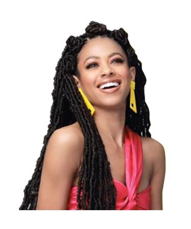 Bobbi Boss Nu Locs 24 Synthetic Hair Crochet Braids 24 Inch - 6 Pack (1B) - Buy Online on GoSupps.com