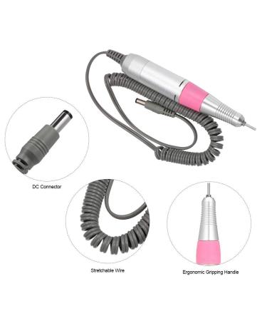 30000RPM Electric Nail Drill Pen Handpiece for Manicure Pedicure - White - Buy Online on GoSupps.com